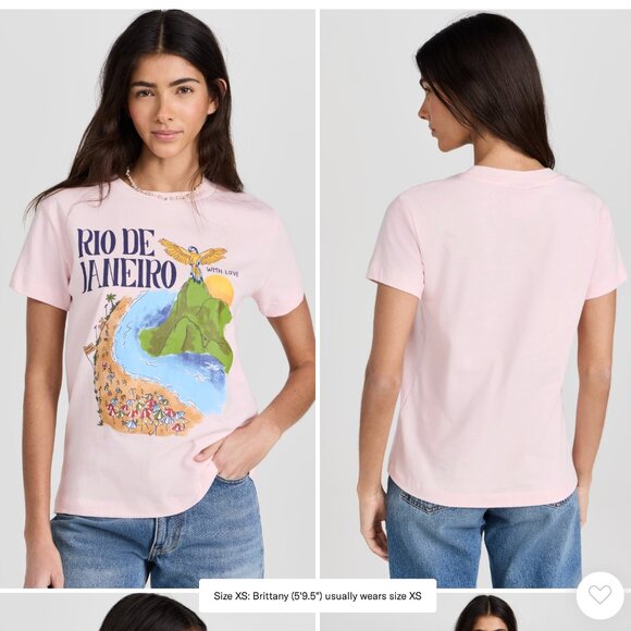 Farm Rio - Rio De Janeiro Fit T-Shirt 100% Cotton size XXS - Picture 2 of 5